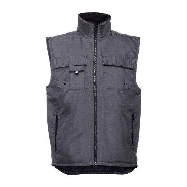 THC STOCKHOLM. Workwear padded bodywarmer - Grey / S