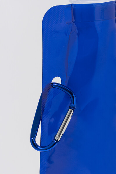 Bouteille pliable en RPET Carabol - Bleu