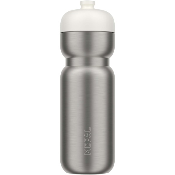 Mepal Pull 800 ml Edelstahl Sportflasche - weiss