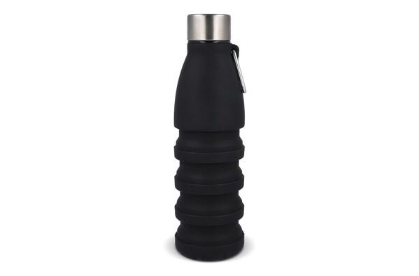 Bouteille d'eau pliable 550 ml - Noir