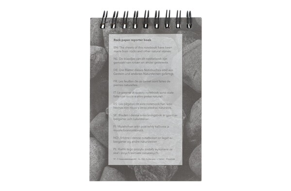 Carnet reporter en papier de roche - Nature