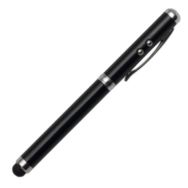 Supreme ballpen with laser pointer - 4 in 1 - Black