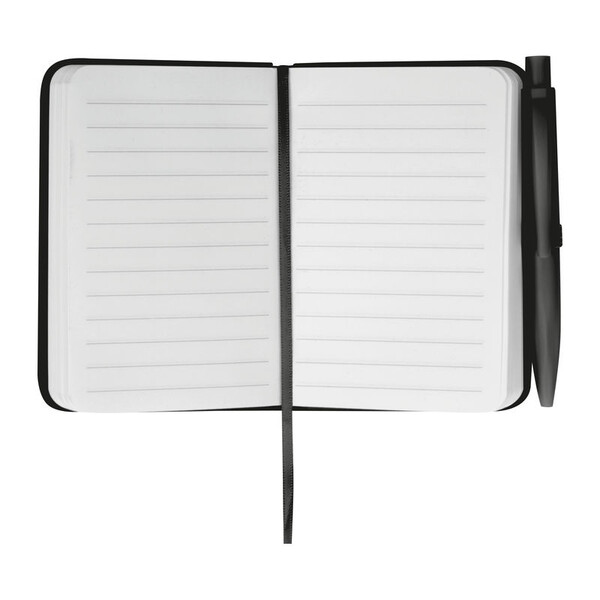 A7 Notebook with Ballpoint Pen San Antonio - Black