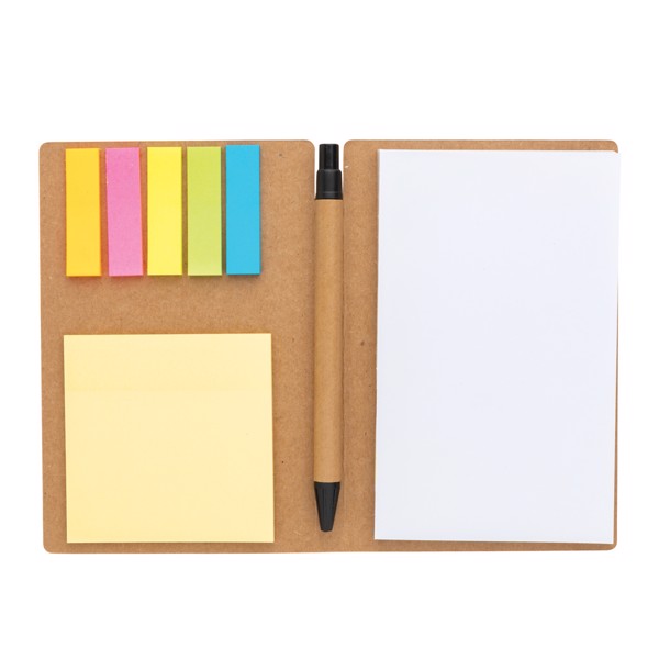 Carnet A6 de notes autocollantes avec stylo