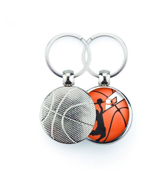 BASKET key ring - Silver Grey