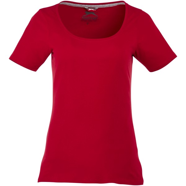 Bosey short sleeve women's scoop neck t-shirt - Dark Red / XS