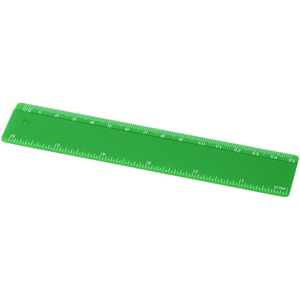 Righello Renzo da 15 cm in plastica - Verde