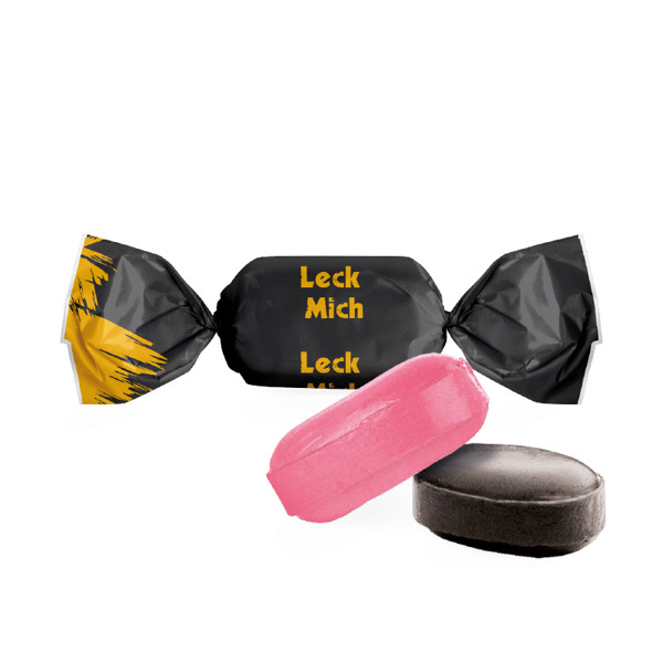 Ice Crystal sweet, unfilled, in compostable white wrapper | Ice Crystal sweets, candy, oval, 5 g