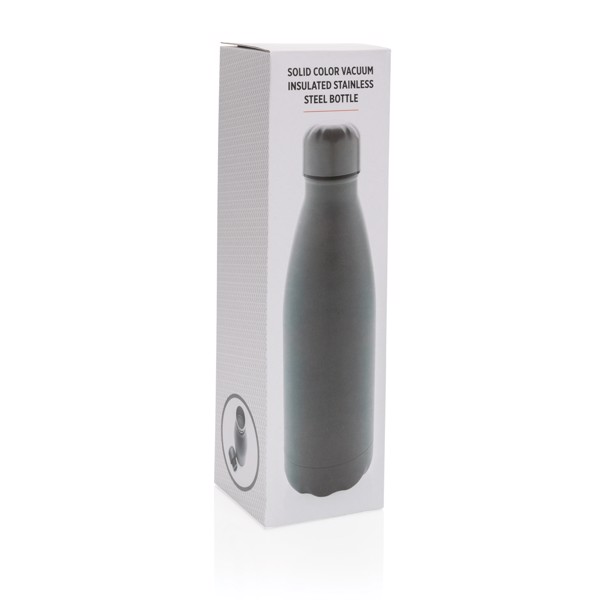 Bouteille isotherme en acier 500ml - Gris