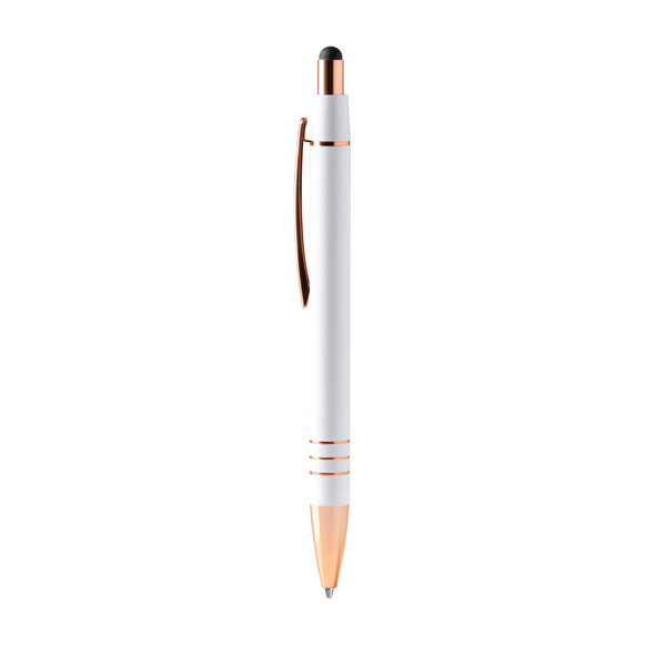 Ball Pen Leiva - White / BLUE INK