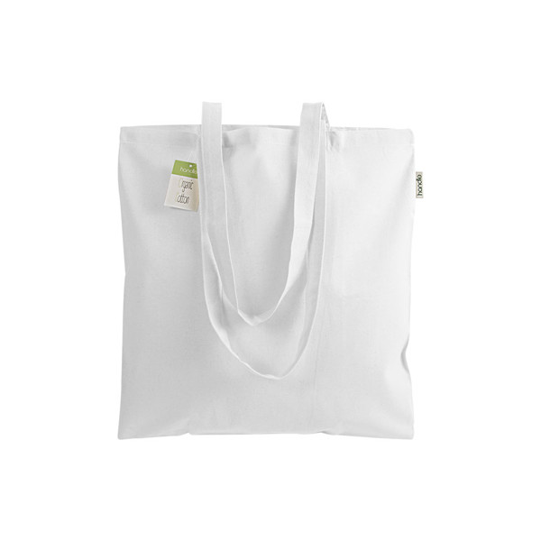 140 G/M2 Organic Cotton Shopping Bag, Long Handles