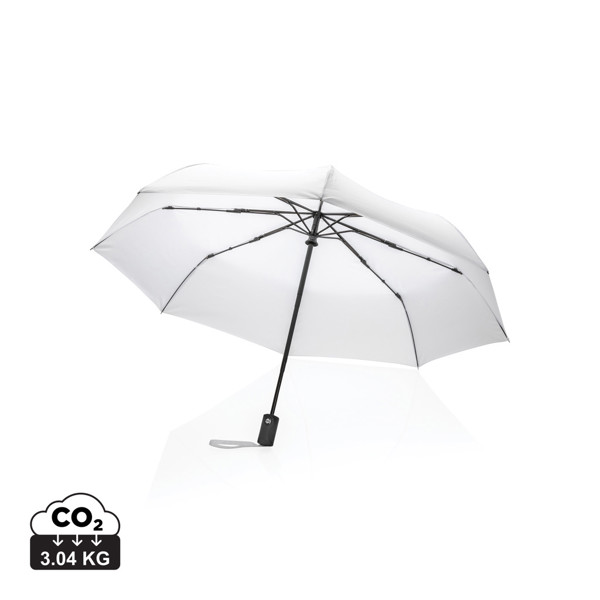 Parapluie 21" automatique en rPET 190T Impact AWARE™ - Blanc