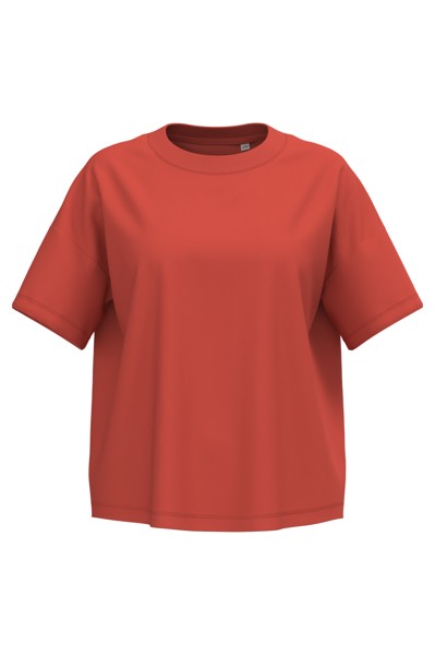 Ladies’ Eco-Friendly Oversized T-Shirt - Paprika / S/M