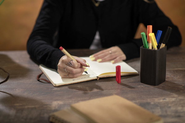 Bamboo pen TUFI - yellow