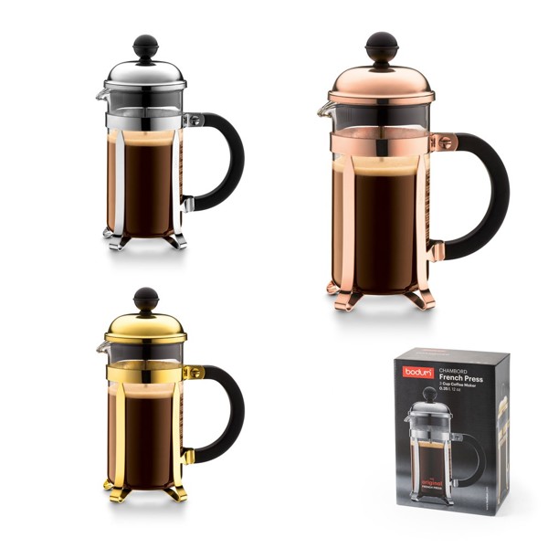 CHAMBORD 350. Kaffemaskine 350ml - Sølv