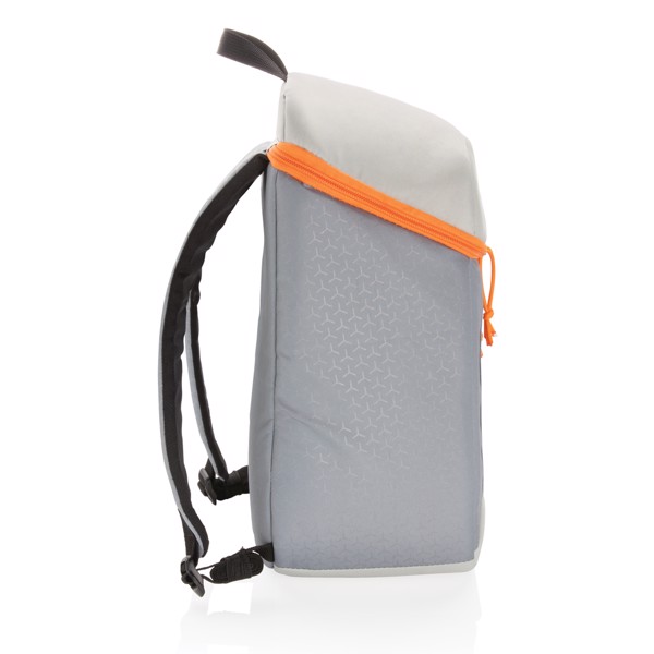 Hiking cooler backpack 10L - Grey / Orange