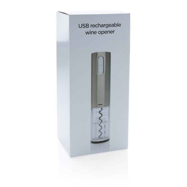 Xd Collection wine opener, USB, lithium 3.6V