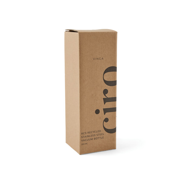 Termo fľaša VINGA Ciro 300ml z RCS recykl. ocele - Béžová
