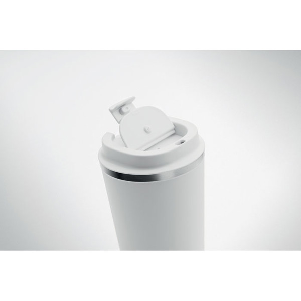 Double wall tumbler 350 ml Brace - White