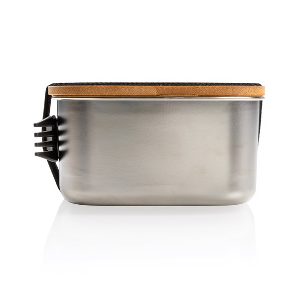 Xd Collection lunchbox 0,9L, bambusov pokrov, špork