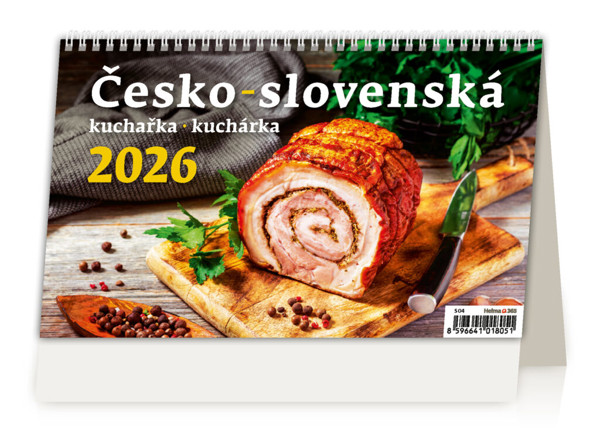 Stolní kalendář Česko-slovenská kuchárka 2026