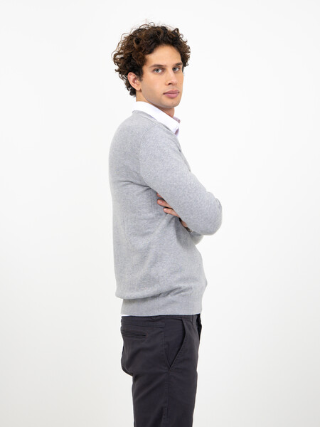 Ashland V-Neck Grey Melange 3XL