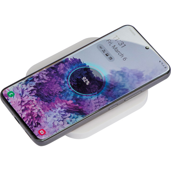 Wireless charger with 2 USB ports GERLINDE - White