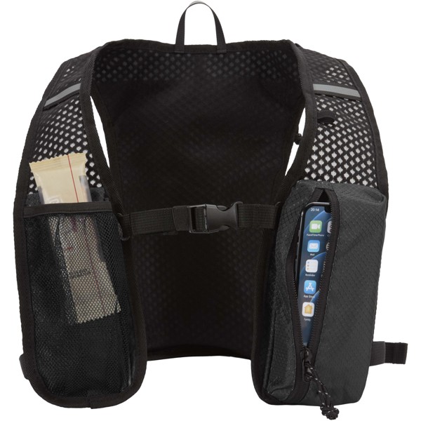Nomad GRS recycled running vest hydration pack 5L - Solid Black
