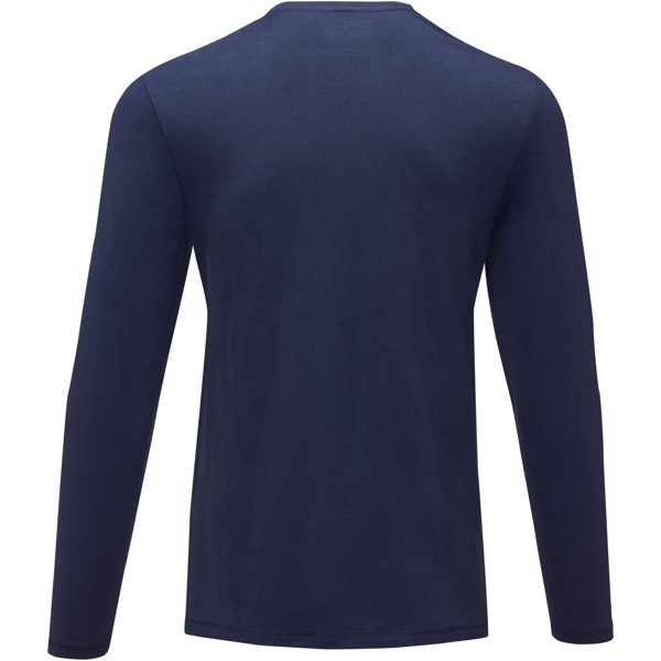 Ponoka long sleeve men's GOTS organic t-shirt - Navy / XL