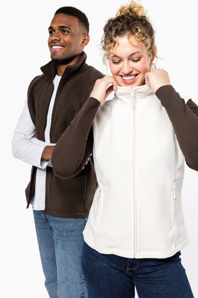 Fleece Bodywarmer Vest KA913 - White / L