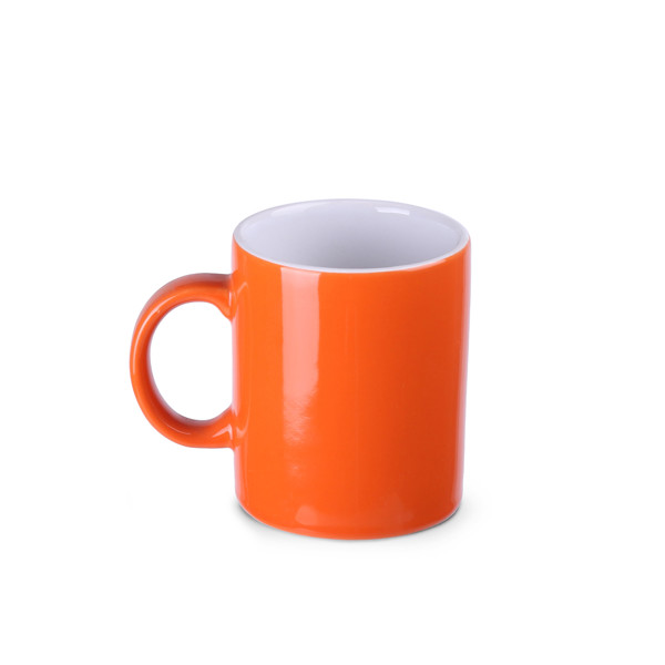Keramična skodelica Tomek, 210 g, višina 81 mm - Oranžna