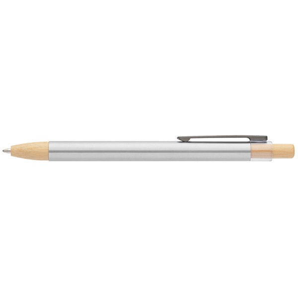 Nova  Recycled Stainless Steel Pen - Chrome / 4 Colour inkjet