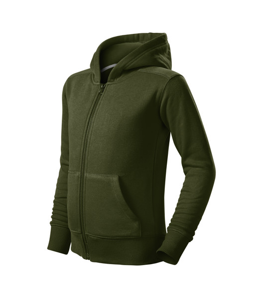 Sweatshirt Kids Malfini® Trendy Zipper - Military / 158 cm/12 years