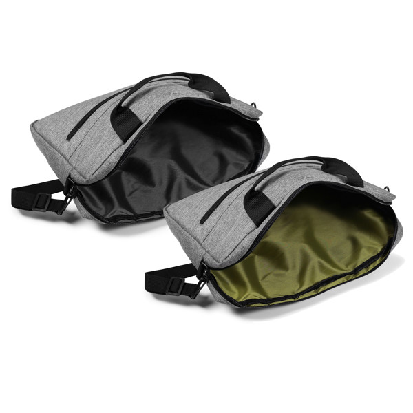 Computer bag BIZZY - GREY/GREEN