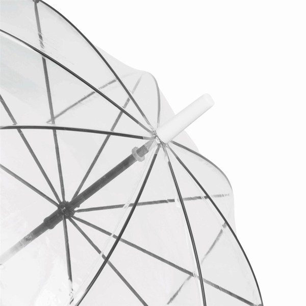 Dome-Shape Umbrella Honeymoon - Transparent / White