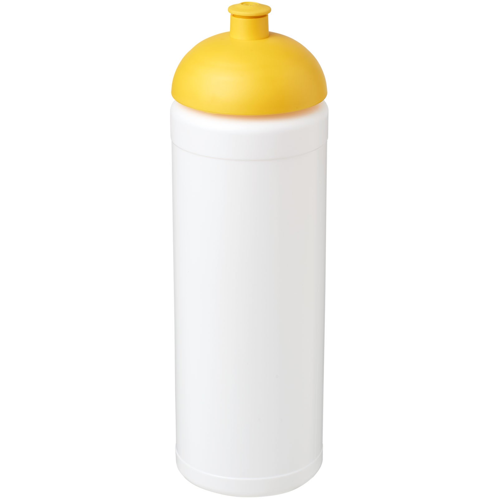 Sportovní láhev s kupolovitým víčkem Baseline® Plus grip 750 ml - Bílá / Žlutá