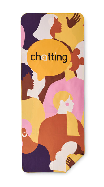 Full colour quick dry Sports & Travel towel - 60x150cm / Full colour paper sleeve