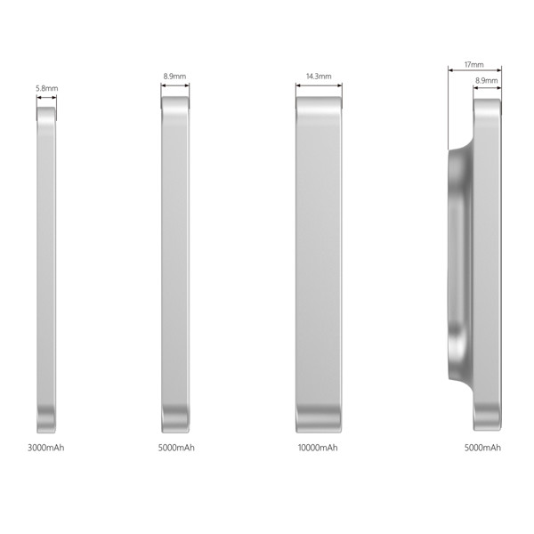 Urban Vitamin Malibu powerbank, 5000 mAh, 15W polnjenja