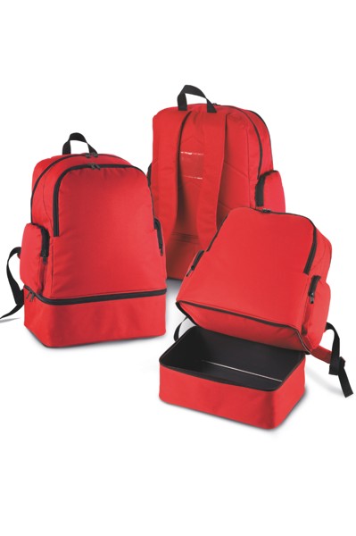 Team Sports Backpack With Rigid Bottom - Black