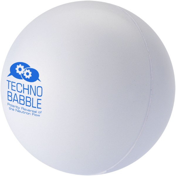 Cool round stress reliever - White