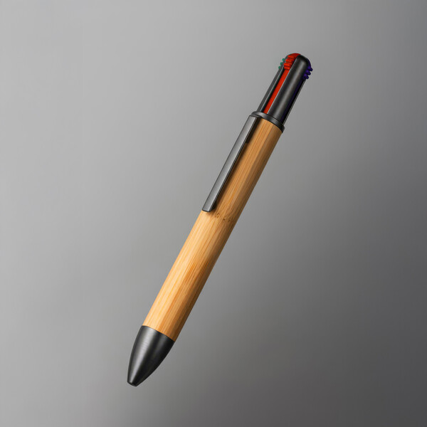4KOLOR Bamboo - BND142 - Stylo à bille FSC Bamboo 4 couleurs