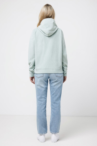 Iqoniq Trivor recycled polyester microfleece hoodie - Iceberg Green / XS