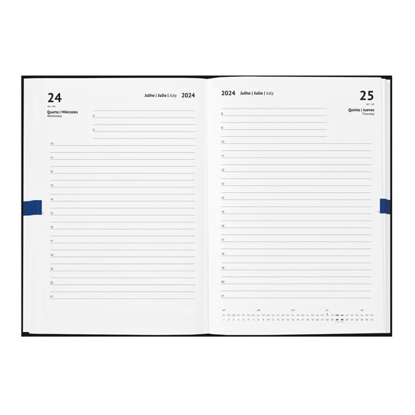 VERLAINE A5. Agenda A5 - Azul