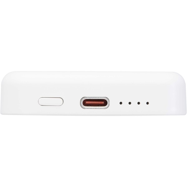 Acrab 15 W 5.000 mAh magnetische kabellose Powerbank mit 20 W PD aus recyceltem Kunststoff - weiss