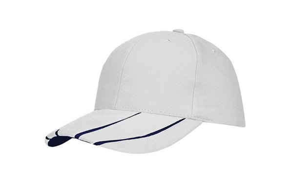 4018 - baseball cap - white/navy