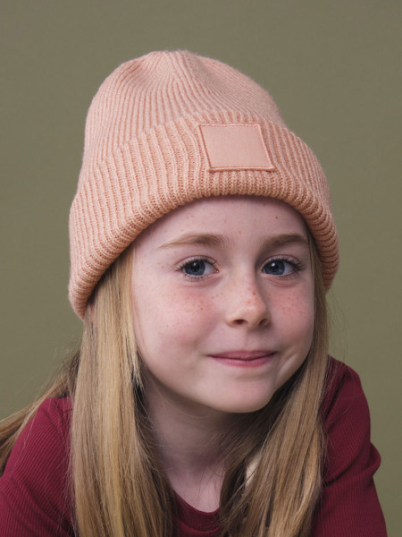 Kids Deep Cuffed Beanie - Natural Stone