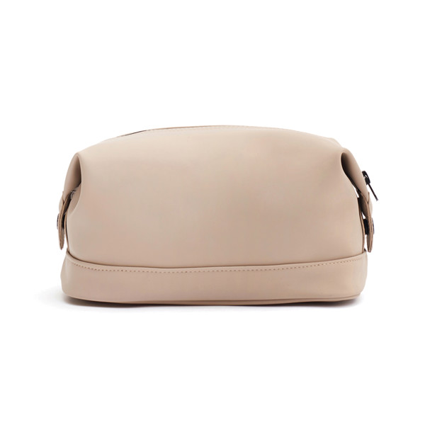 Vinga Baltimore toiletry bag, nubuck PU, 235x185x125mm - Greige