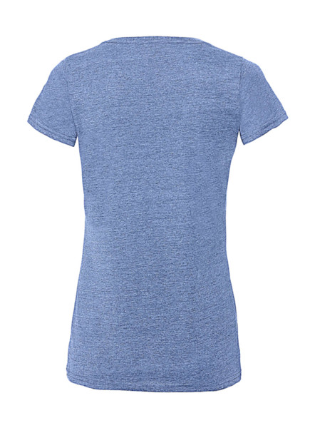 Ladies V-Neck Hd T - Red Marl / XS