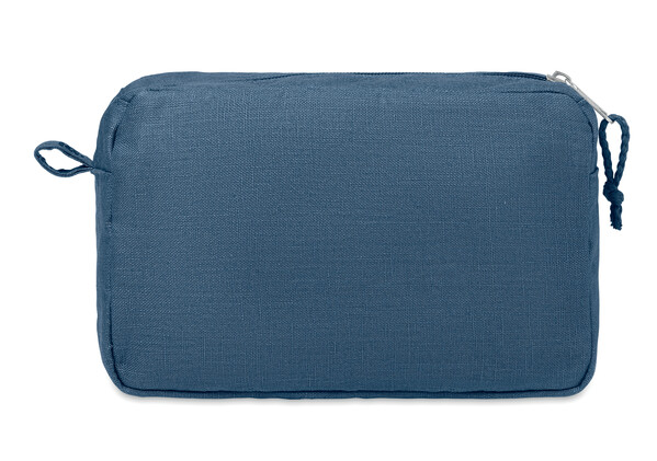 Trousse de toilette en chanvre Naima Cosmetic - Bleu
