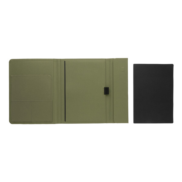 Xd Xclusive A5 notebook, magnetic closure, rPET cover - Green